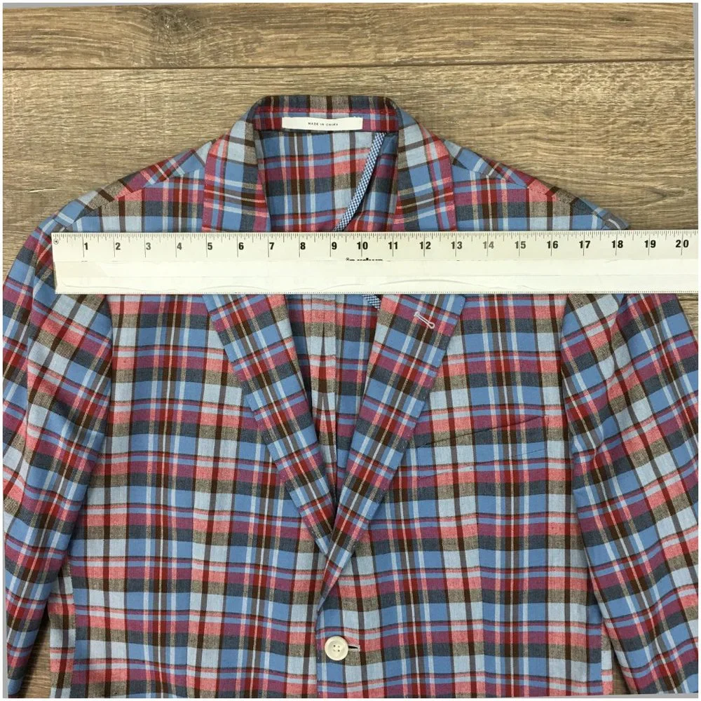New Men's John W Nordstrom Blazer Sport Coat Two Button Cotton Sports Jacket 40R